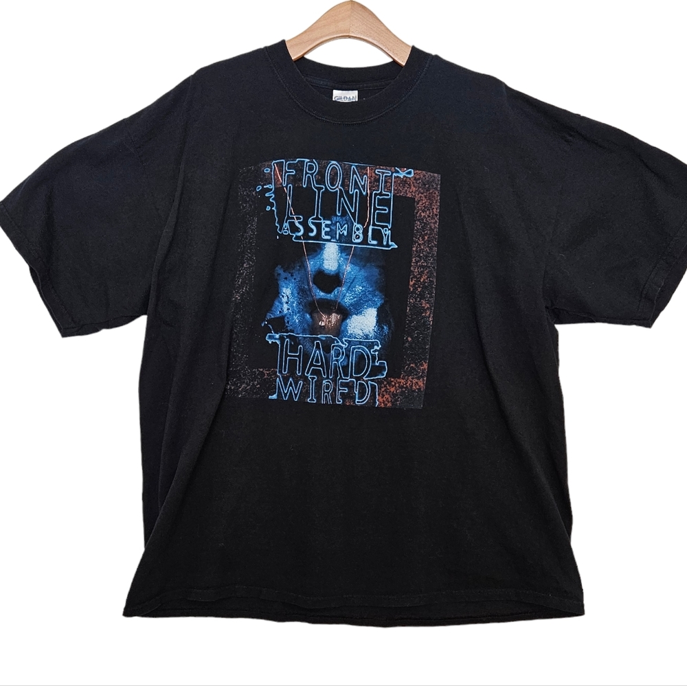 Vintage Frontline Assembly Hard Wired Band Shirt Men's Size XXL Black